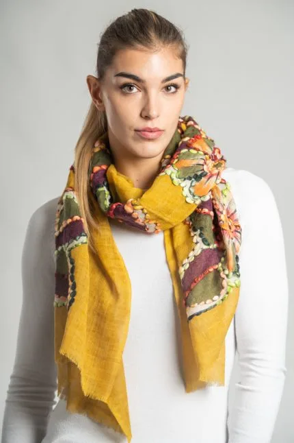 Kamea Sciarpa donna 80% lana macerata, frascati, gorycja