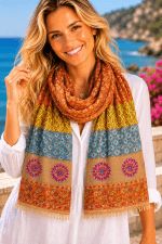SCIARPA COTONE HANDBLOCK